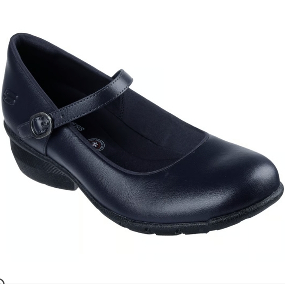 BRAND NEW SKECHERS SLIP- RESISTANT  LEATHER MARY JANE PUMP - Picture 1 of 15